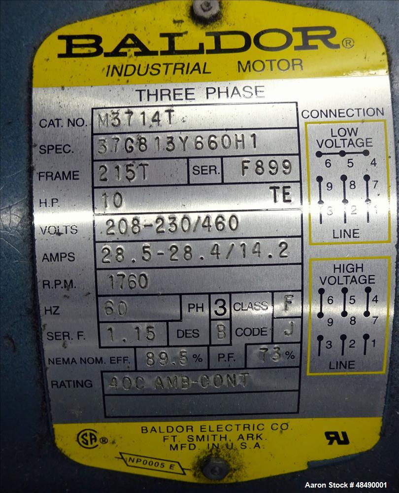 Used Forsberg Vacuum Gravity Separator, Model 50-VMS.