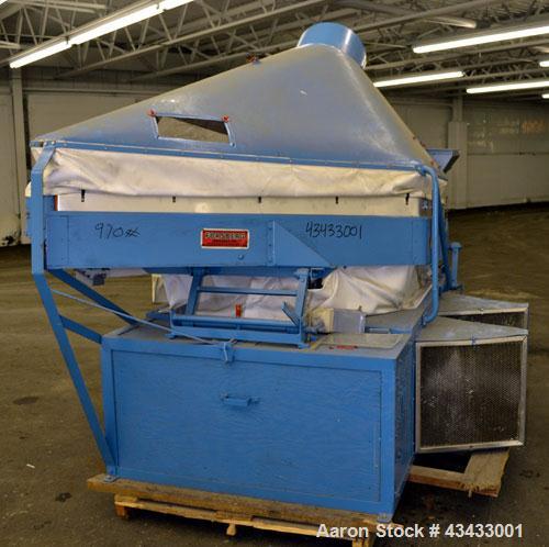 Used Forsberg Inc. Vacuum Gravity Separator, Model 50V. Carbon steel, and wood construction. 19 Square feet deck area. Driven by a 1/2 hp, 3/60/208-230/460 volt, 1725 rpm motor. Manual speed adjustme...