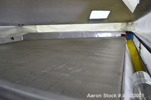 Used Forsberg Inc. Vacuum Gravity Separator, Model 50V. Carbon steel, and wood construction. 19 Square feet deck area. Driven by a 1/2 hp, 3/60/208-230/460 volt, 1725 rpm motor. Manual speed adjustme...