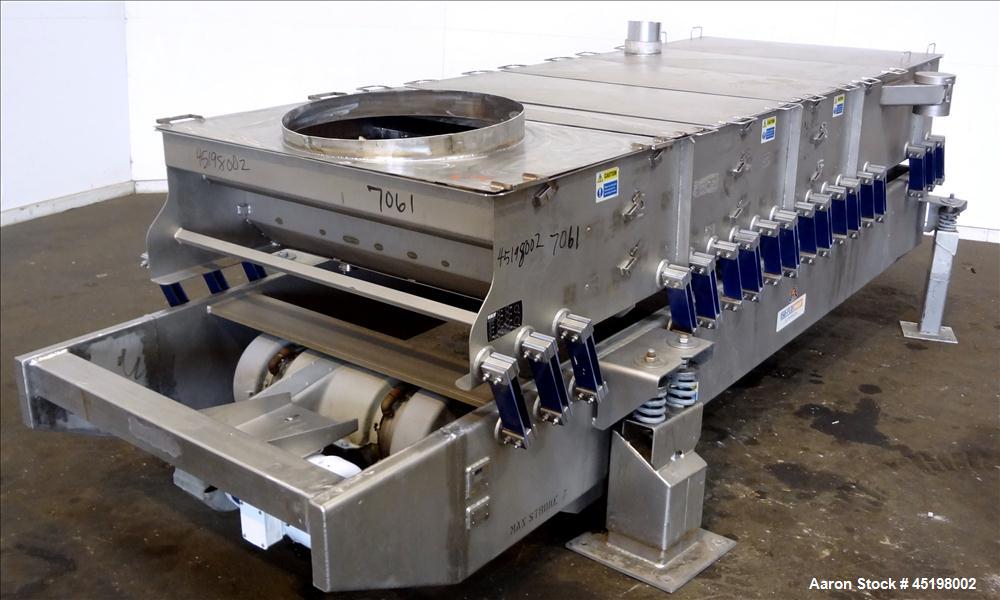 Used Stainless Steel Key Technology Iso-Flo Fines/Overs Removal Vibratory Shack