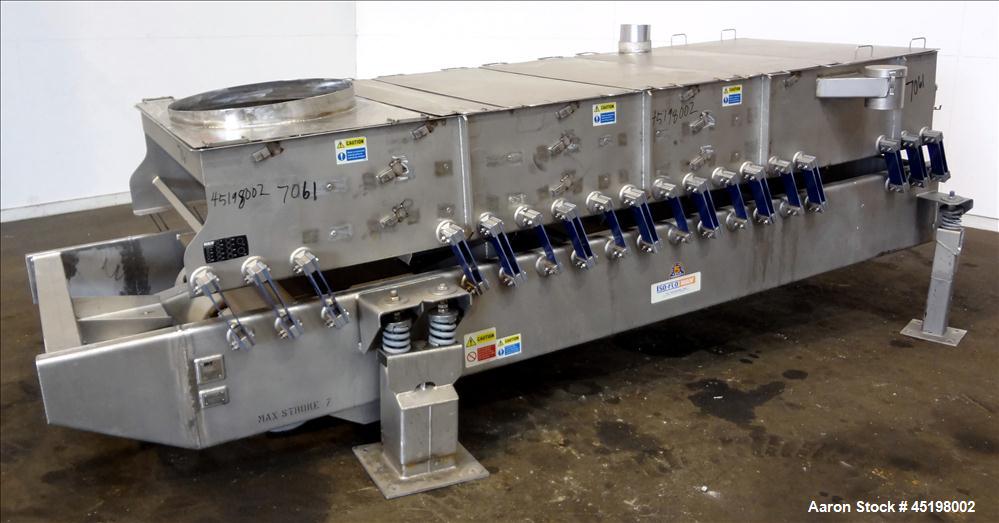 Used Stainless Steel Key Technology Iso-Flo Fines/Overs Removal Vibratory Shack