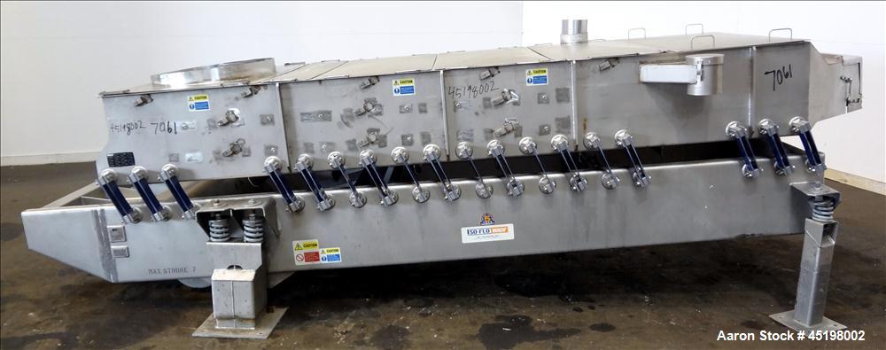 Used Stainless Steel Key Technology Iso-Flo Fines/Overs Removal Vibratory Shack