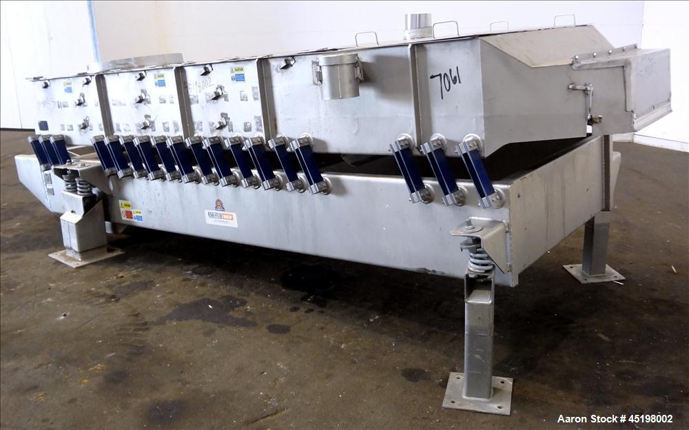 Used Stainless Steel Key Technology Iso-Flo Fines/Overs Removal Vibratory Shack