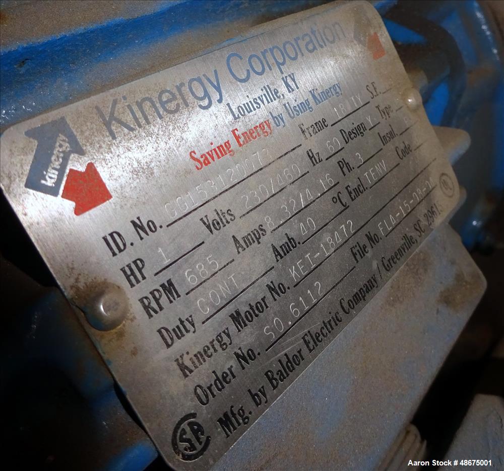 Unused- Kinergy Corporation Dust Tight Vibrating Screen, Model KDSNBD-36 HDDT