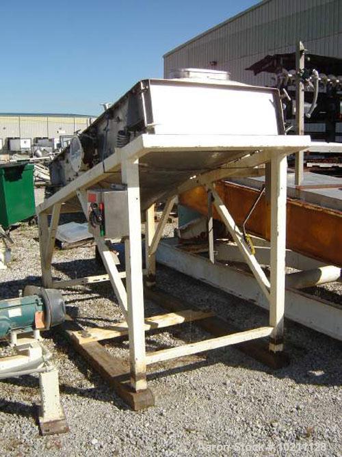 Used 3’ Wide X 6 1/2’ Long Two Deck Proquip Stainless Steel Screener, Model 3662LDS. Stainless steel construction with cover. 3 hp motor, 460 volt, 3 phase, hazardous duty. Screener has belt driven e...