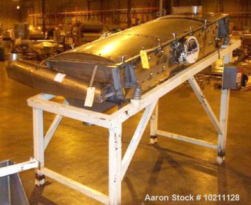 Used 3’ Wide X 6 1/2’ Long Two Deck Proquip Stainless Steel Screener, Model 3662LDS. Stainless steel construction with cover. 3 hp motor, 460 volt, 3 phase, hazardous duty. Screener has belt driven e...