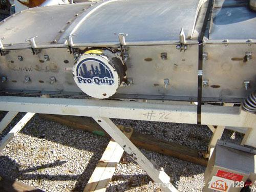 Used 3’ Wide X 6 1/2’ Long Two Deck Proquip Stainless Steel Screener, Model 3662LDS. Stainless steel construction with cover. 3 hp motor, 460 volt, 3 phase, hazardous duty. Screener has belt driven e...