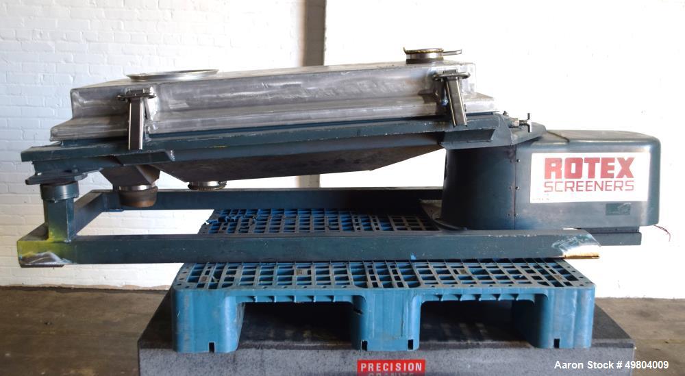 Used Rotex Screener, Model 111A AL/SS, Stainless Steel.
