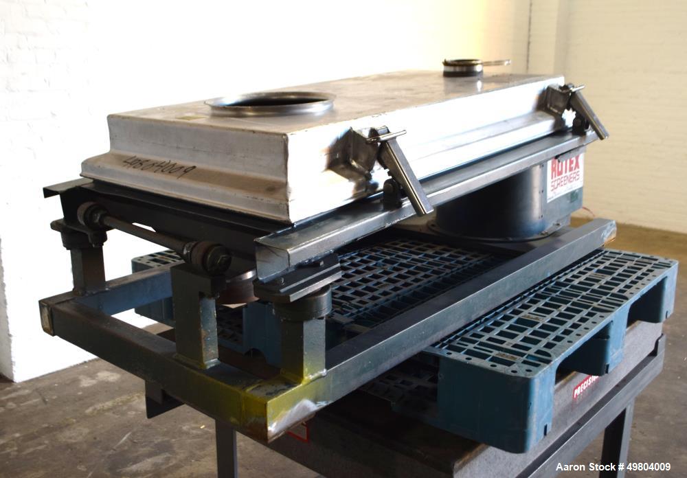 Used Rotex Screener, Model 111A AL/SS, Stainless Steel.