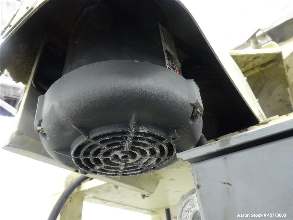 Used Rotex Screener, Model 111PS AL/SS. 316 Stainless Steel. Single deck, 2 separation. Approximate 21" x 36 screen section. Driven by a 1/2 hp, 230-460 volt, 1140 rpm motor. 4" x 2.5" side bottom ou...