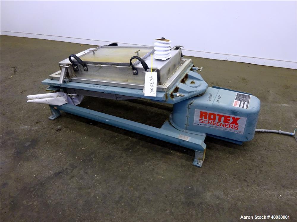 Used Rotex Screener, Model 111PS-SSSL
