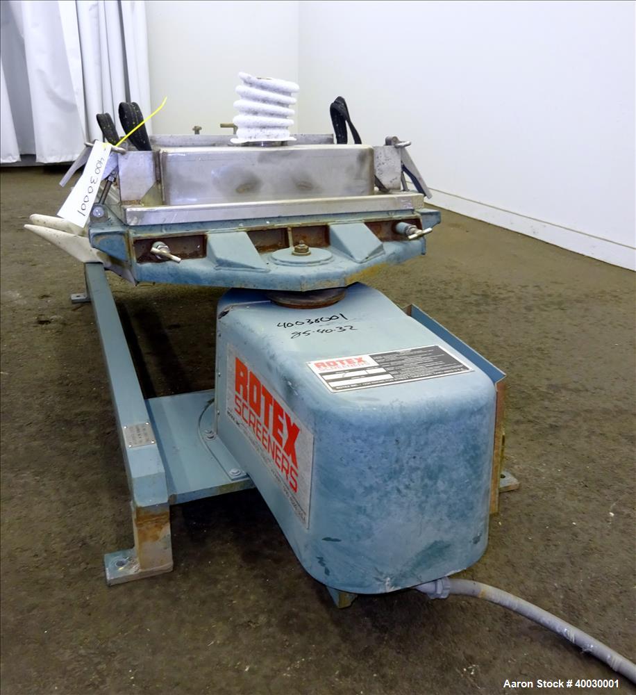 Used Rotex Screener, Model 111PS-SSSL