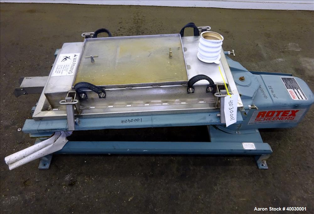 Used Rotex Screener, Model 111PS-SSSL