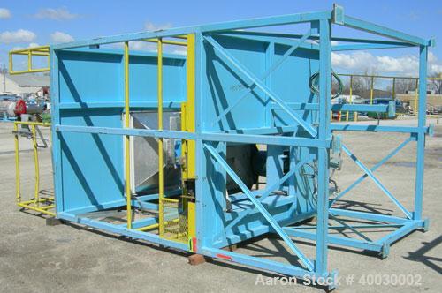 Used Resin Screening Tower Consisting Of: (1) Rotex screener, model 111PSSS-SS, single deck, 2 separation, 304 stainless steel.20'' x 37'' screen, 5.1 square feet area, ball cleaning deck. Driven by ...