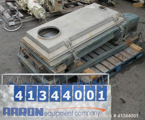 Used Rotex Screener, Model 12A AL/SS, 316 stainless steel. 20" wide x 37" long double deck, 3 separation. Clamp down aluminum top cover, 3 bottom outlets. 5.1 square feet screen area, 2" screen motio...