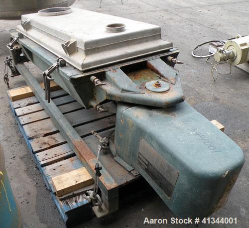 Used Rotex Screener, Model 12A AL/SS, 316 stainless steel. 20" wide x 37" long double deck, 3 separation. Clamp down aluminum top cover, 3 bottom outlets. 5.1 square feet screen area, 2" screen motio...