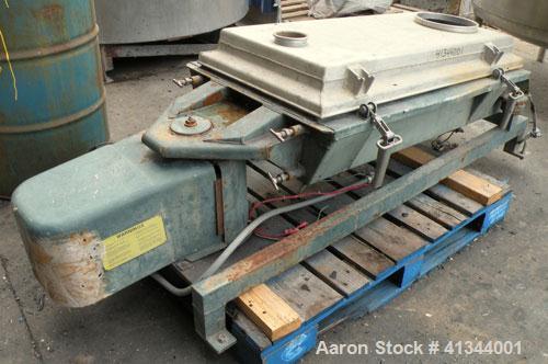 Used Rotex Screener, Model 12A AL/SS, 316 stainless steel. 20" wide x 37" long double deck, 3 separation. Clamp down aluminum top cover, 3 bottom outlets. 5.1 square feet screen area, 2" screen motio...