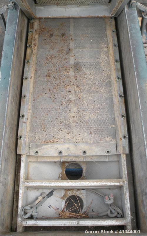 Used Rotex Screener, Model 12A AL/SS, 316 stainless steel. 20" wide x 37" long double deck, 3 separation. Clamp down aluminum top cover, 3 bottom outlets. 5.1 square feet screen area, 2" screen motio...