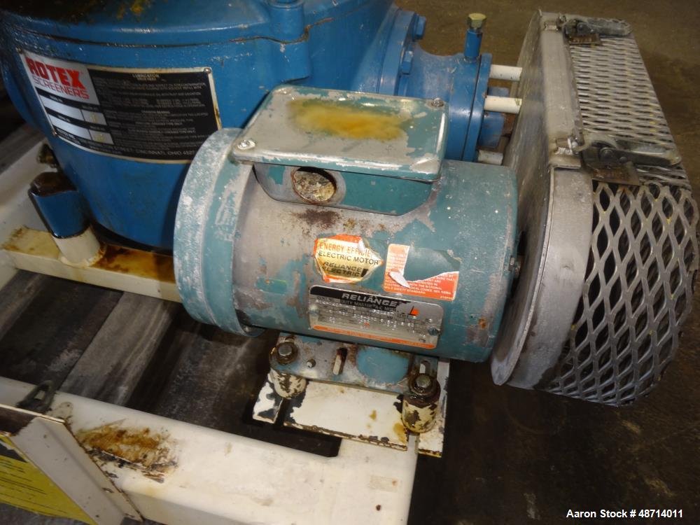 Used Rotex Screener, Model 201SANALSS, 304 Stainless Steel.