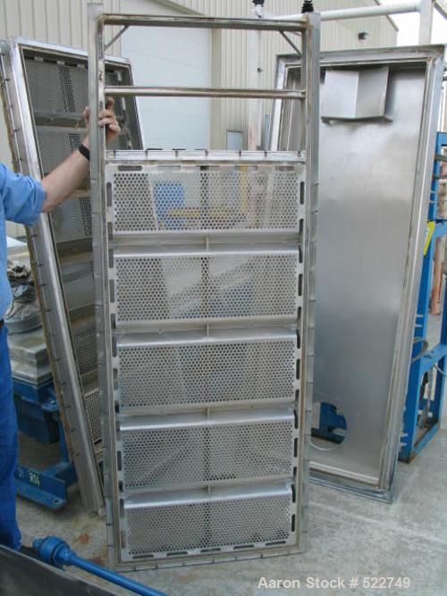 USED: Rotex 30" x 60" screener, model 202A-AL/MS, double deck, threeseparations. Aluminum cover and screen frames, carbon steel pan. 6"inlet, 10" inspection cap opening. Three 6" outlets. Suspended c...