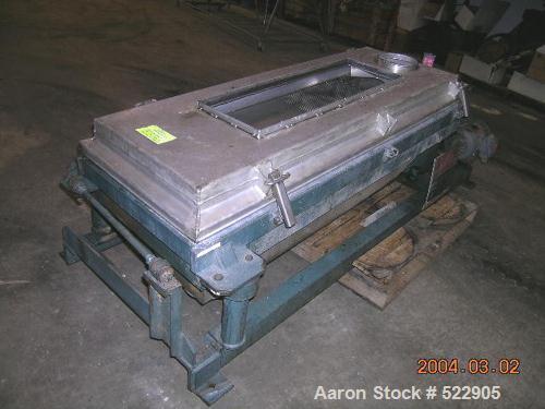 USED: 24" x 48" Rotex screener, model 242A. Upper weight 88 lbs,lower weight 41 lbs. 1 hp motor refurbished. Aluminum and stainlesssteel construction. Newly installed Lexan sight panel in cover forvi...