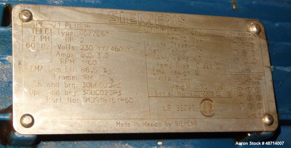 Used Rotex Screener, Model 3201SAN AASL, 304 Stainless Steel.