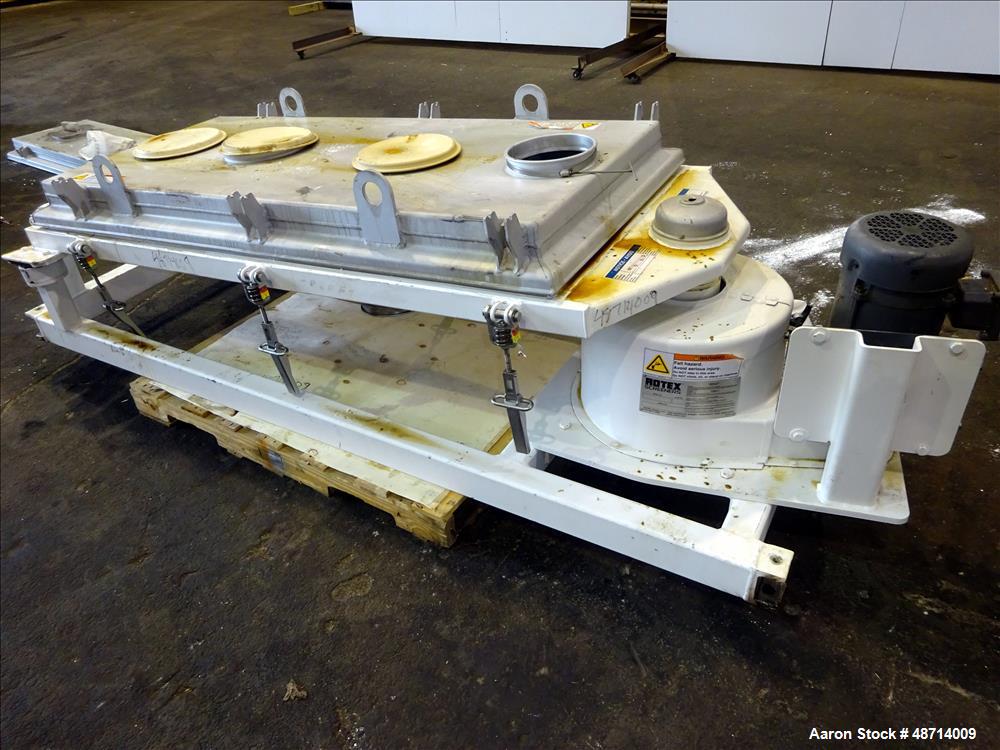 Used Rotex Screener, Model R3201SANAASL, 304 Stainless Steel.