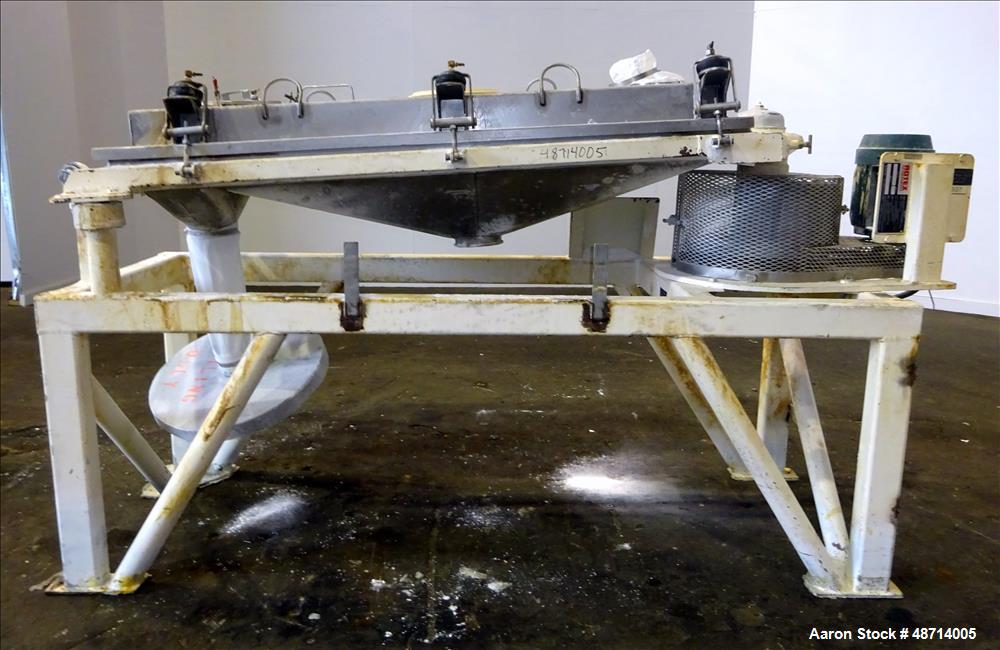Used Rotex Screener, Model 3201SANSSSL, 304 Stainless Steel.