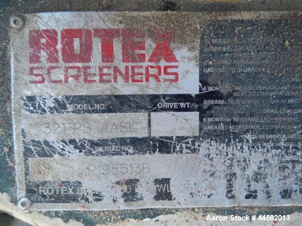 Used Rotex Screener Model 321 PS AASL