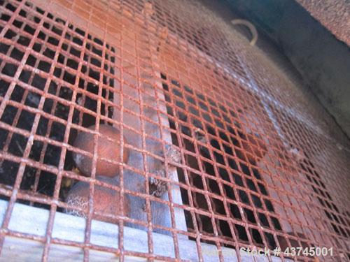 Used Rotex Screener, Model 3421GC MWMM, Carbon Steel. Approximately 60" wide x 84" long single deck, 2 separation.  Nominal area per screen surface 35 square feet. 2-1/2" stroke screen motion. (2) Bo...