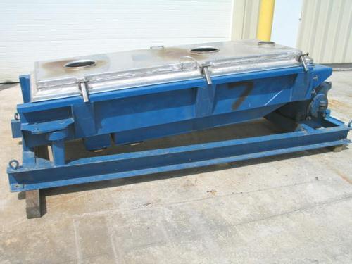 USED: 30" x 60" three deck Rotex screener, model 403A-AL-MS. Aluminumcover and screen frames. Automatic tension. Mild steel pan and boxframe. 145 lbs upper, 45 lbs lower. 4 outlets. Motor: 2 hp, 208-...