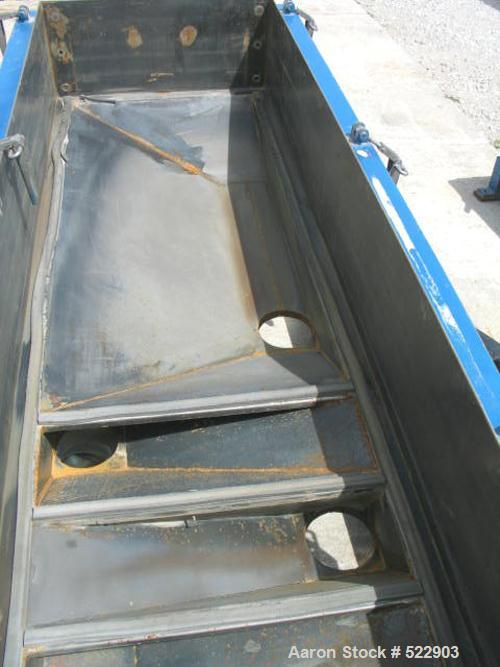 USED: 30" x 60" three deck Rotex screener, model 403A-AL-MS. Aluminumcover and screen frames. Automatic tension. Mild steel pan and boxframe. 145 lbs upper, 45 lbs lower. 4 outlets. Motor: 2 hp, 208-...