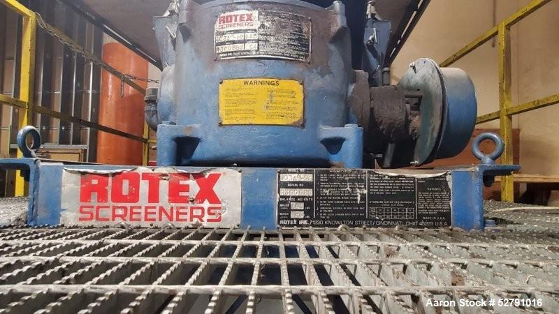 Rotex Triple Deck Screener – Model 403A-AL-MS, 30" × 60", 4 Outlets, w/ Mezzanine & Auger (Used)