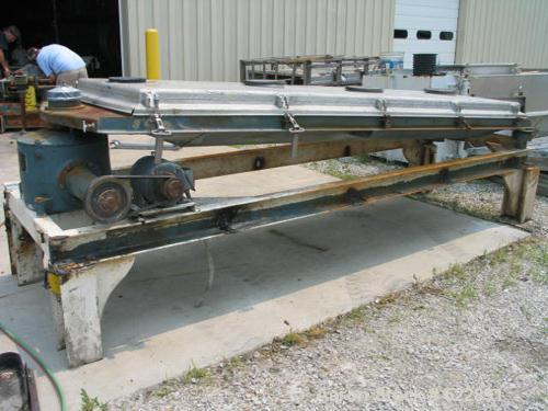 USED: 40" x 120" single deck Rotex model 41 A-AL/MS screener,automatic tension design. Aluminum screen frames and cover. Steelbox frame. 1.5 hp, 1730 rpm, 230/460 volt drive. Reported in goodconditio...