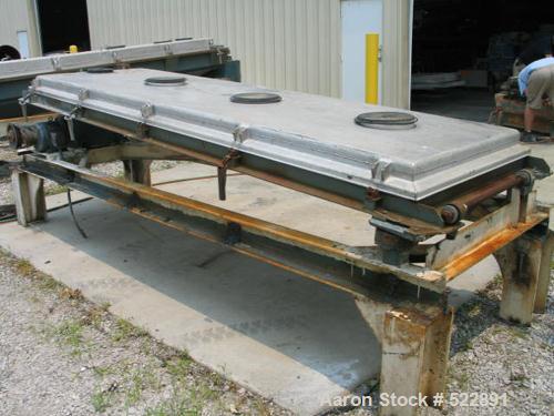 USED: 40" x 120" single deck Rotex model 41 A-AL/MS screener,automatic tension design. Aluminum screen frames and cover. Steelbox frame. 1.5 hp, 1730 rpm, 230/460 volt drive. Reported in goodconditio...