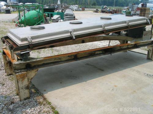 USED: 40" x 120" single deck Rotex model 41 A-AL/MS screener,automatic tension design. Aluminum screen frames and cover. Steelbox frame. 1.5 hp, 1730 rpm, 230/460 volt drive. Reported in goodconditio...