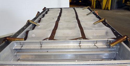 Used Rotex Screener, Model 422SANAL/SS, 304 Stainless Steel. 40” Wide x 56” long double deck, 3 separation. 15.5 Square feet screen area, 2-1/2” screen motion. Missing top cover, (3) bottom outlets. ...