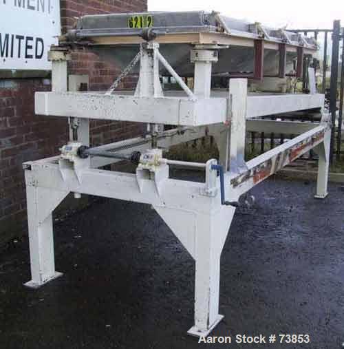 USED: Locker Rotex screen, model 431A. 28.8 cu ft (2.7 sq m) workingarea. Stainless steel construction on product contact parts. One (1)deck 35.1" wide x 117.1" straight side (1900mm wide x 3000mm st...