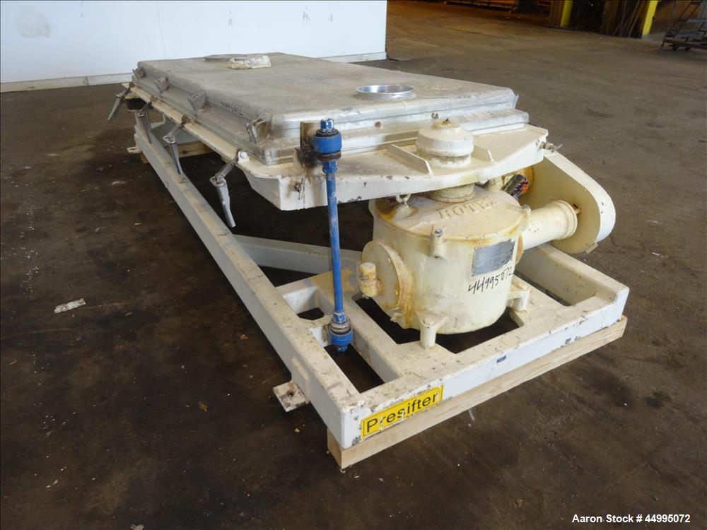 Used Rotex Screener, Model 431SAN AL/SS, 304 Stainless Steel.
