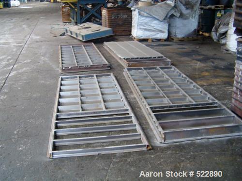 USED: 40" x 84" four deck Rotex screener, carbon steel automatictension design, model 504-A-MS/MS. 7.5 hp, 1200 rpm drive.