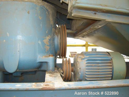 USED: 40" x 84" four deck Rotex screener, carbon steel automatictension design, model 504-A-MS/MS. 7.5 hp, 1200 rpm drive.