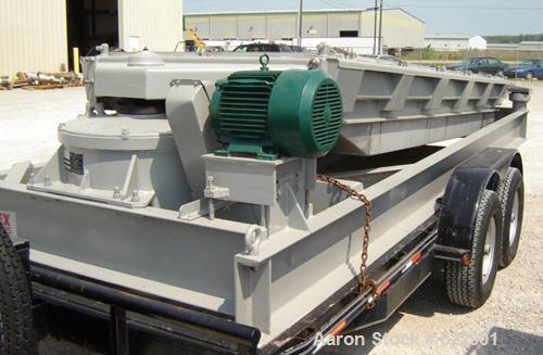 USED: 60" x 144" two deck Rotex screener, model 522A-ALSS. 367 lbsupper weight, 183 lbs lower weight. Two piece aluminum covers, aluminum screen frames. Automatic tension design. Stainless steel boxa...