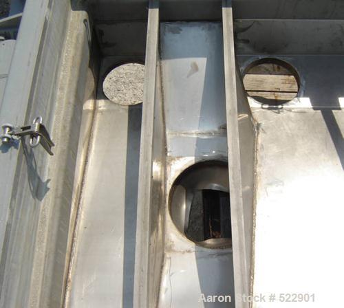 USED: 60" x 144" two deck Rotex screener, model 522A-ALSS. 367 lbsupper weight, 183 lbs lower weight. Two piece aluminum covers, aluminum screen frames. Automatic tension design. Stainless steel boxa...