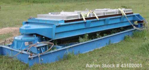 Used Rotex 3 Deck Screener, Model 522A, 60 x 144.Three steel decks, aluminum top cover, makes 4 separations.