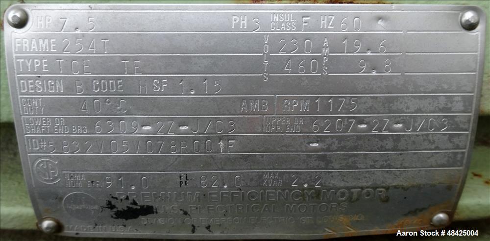Used Rotex Screener, Model 522A, Carbon Steel.