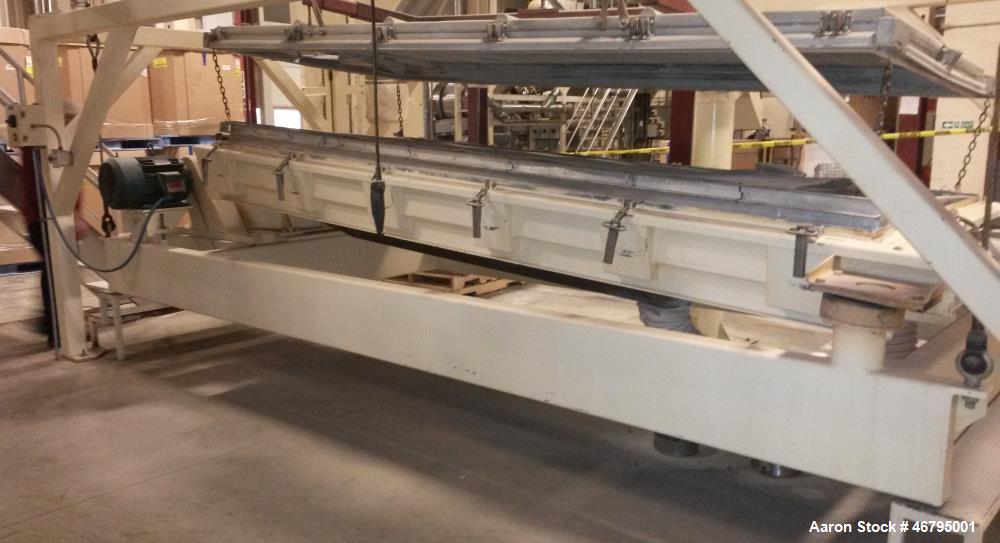 Used Rotex sifter. About 12’ long x 6’ wide.  Model 52A AL/SS serial # R190394  Stainless steel