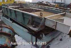 USED: Rotex chip screener, model 72. Carbon steel, single deck, 80" wide x 180" long nominal screen surface, driven by 10 hp motor, 460 volt, 1200 rpm, rated for 40 chip units per hour. OAD 242" x 10...