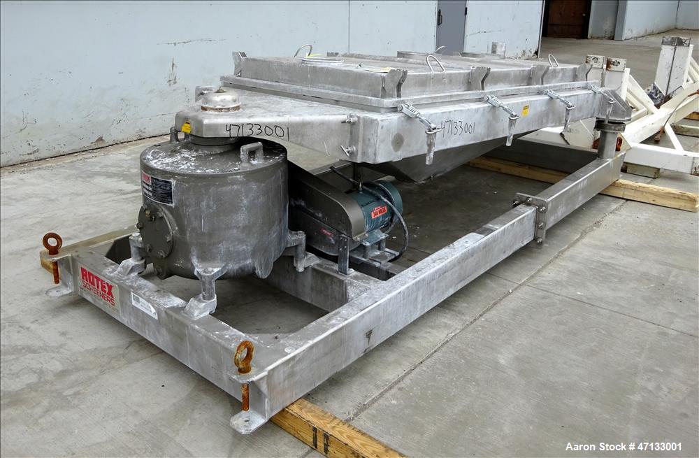Used Rotex Screener, Model 802SAN SSSL, 304 Stainless Steel.