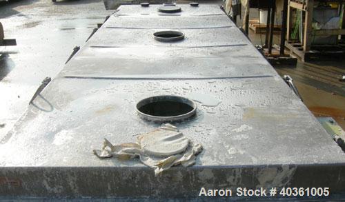 Used Rotex cooler, model 81C50. 304 stainless steel. Approximately 48" wide x 12' long carbon steel jacketed bed. Nominal 50 square feet cooling area, 3" diameter cooler motion stroke, maximum 100 ps...