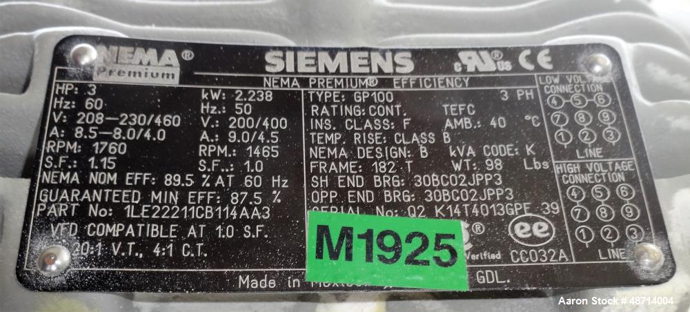 Used Rotex Screener, Model 81SAN AASL, 304 Stainless Steel.